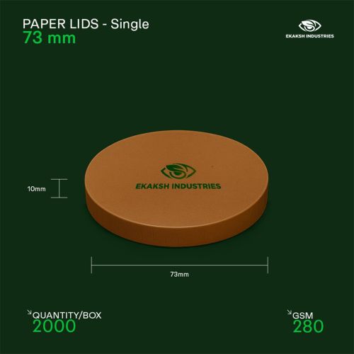 73mm Single Layer Paper Bowl Lid