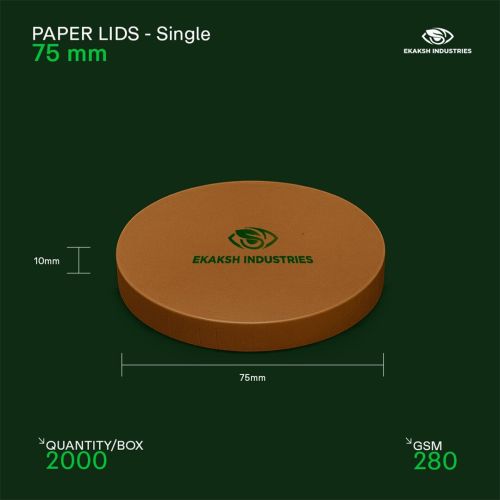 75mm Single Layer Paper Bowl Lid
