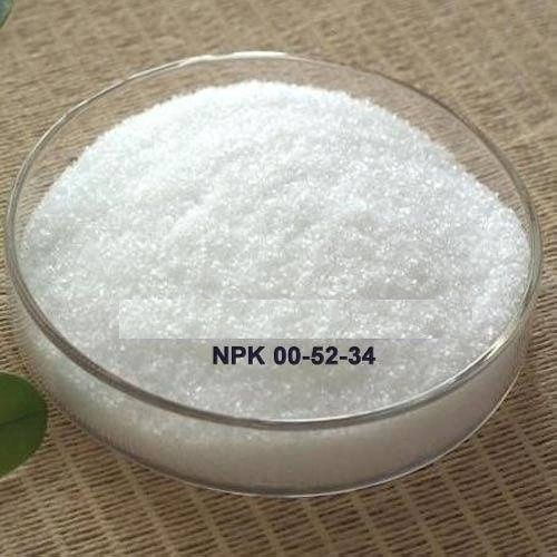 Phosphorus White NPK 0:52:34 Water Soluble Fertilizers, Purity : 99%