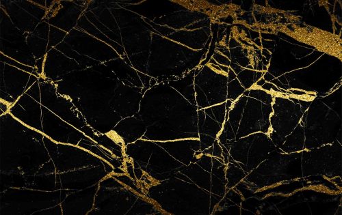 Indian Black Gold Marble Slab For Countertops, Flooring, Wall Cladding