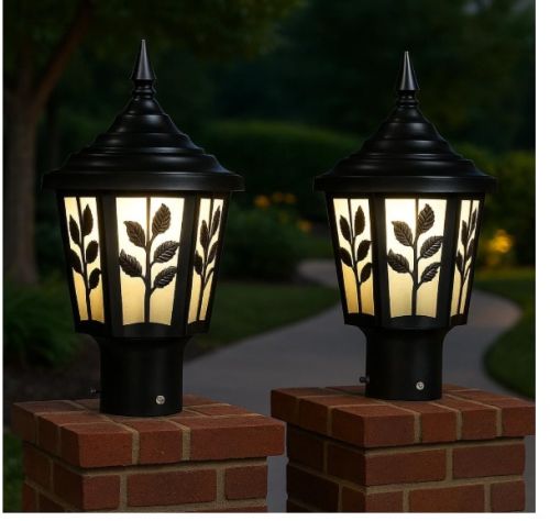 Aluminum LED Gate Light, Color : Black, Weight : Lightweight