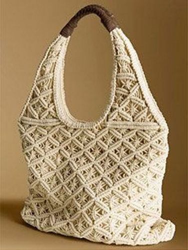 Plain Macrame Sling Bag, Color : Multicolor, Gender : Female