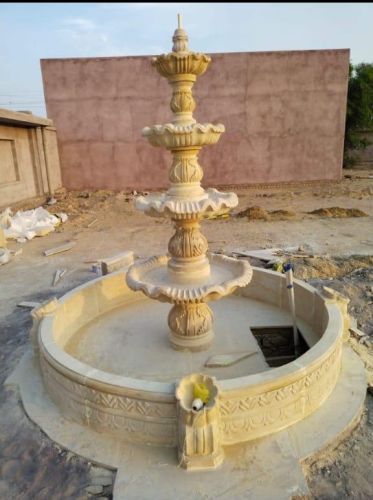 Polished Outdoor Marble Fountains, Brand Name : Amber