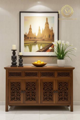 Plain Solid Wood Side Boards, Brand Name : Amber