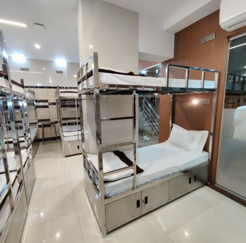 Polished Steel Bunk Bed, Brand Name : Amber for Living Room, Bedroom