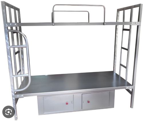Poweder Coated Storage Box Metal Bunk Bed, Brand Name : Amber