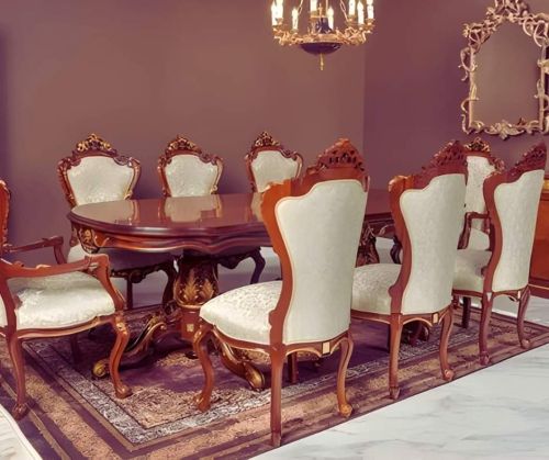 Wooden Dining Table Set Traditional, Seating Capacity : 4-6 Chairs