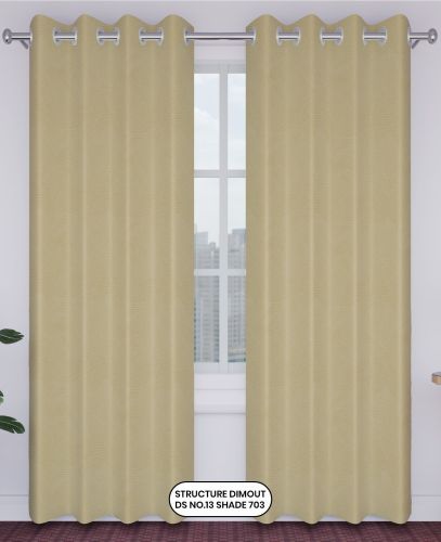Structure Dimout Design 13 Shade Polyester Curtains Fabric