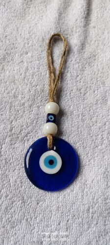 Glass Evil Eye Hanging 6 Cm