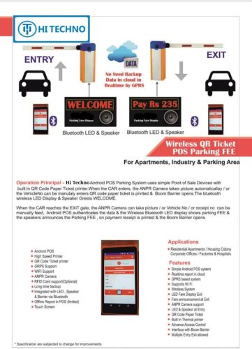 Hi-Techno Automatic Parking Fee System, Voltage : 240 V