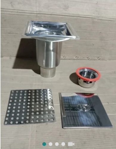 Plain Coated Alloy Steel SS 304 Gmp Grand Trap, Color : Grey