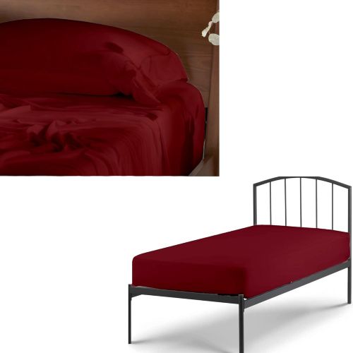 Cotton Plain Rv Burgundy Bunk Bed Sheets, Brand Name : Cottingon