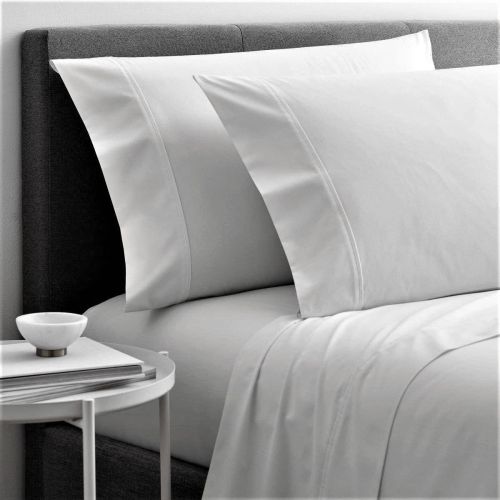 Plain Cotton Twin XL White Bed Sheet Set, Shape : Rectangular