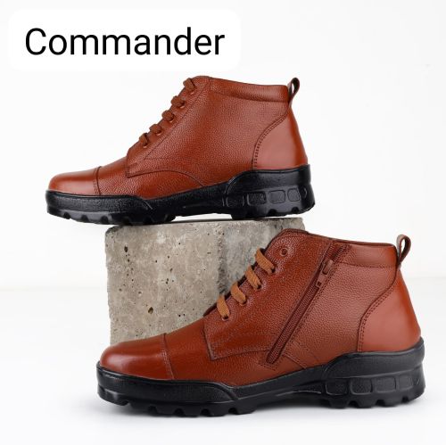 FORB Mens Brown High Ankle Lace Up Boots