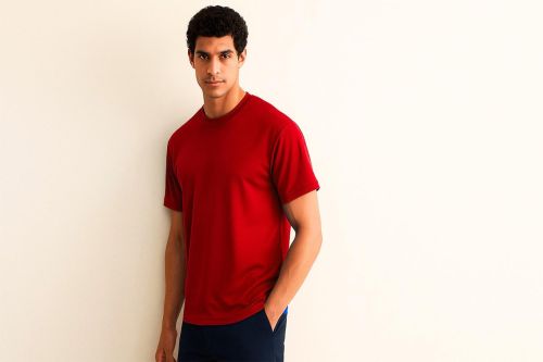 Solid Polyester Round Neck Promotional T Shirt, Color : Multi Color