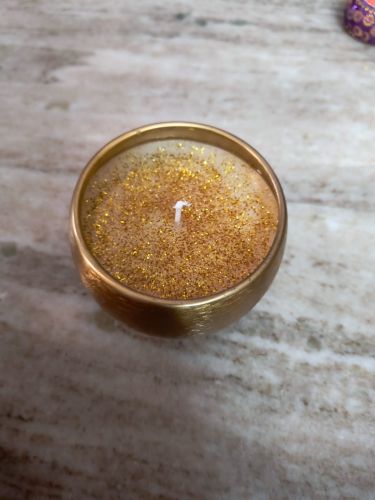 Beeswax Glossy Candles, Color : Orange