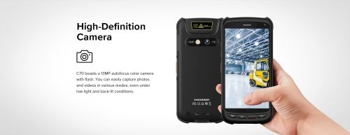 Chainway C70 Handheld Computer, Color : Black, Screen Size : 5inch