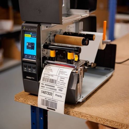 Automatic Zebra ZT231 Industrial Printer, Color : Grey