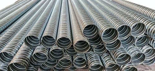 Galvanized Iron (GI) Polished GI Corrugated Duct Pipes