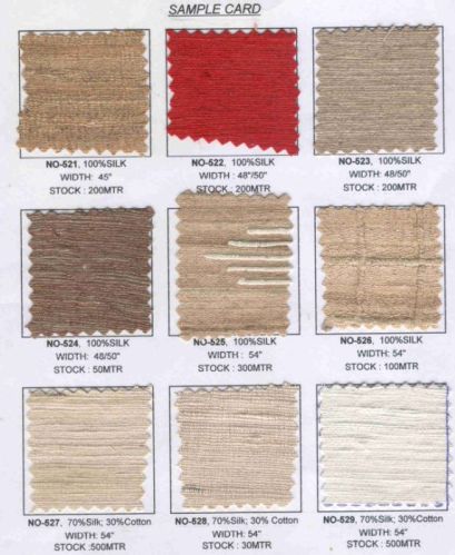 Plain Raw Silk Fabrics, Packaging Type : Roll