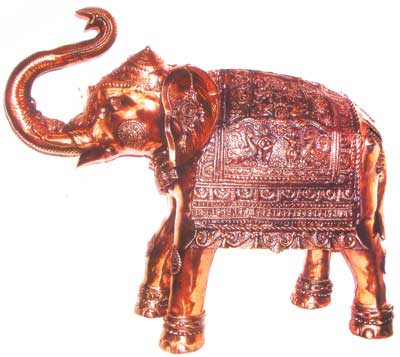 Excellent Metal Elephant Statue 39, Packaging Type : Antique