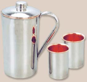 Copper Steel Jug Set 002