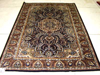 Multicolor Handmade Persian Design Knotted Woolen Carpet