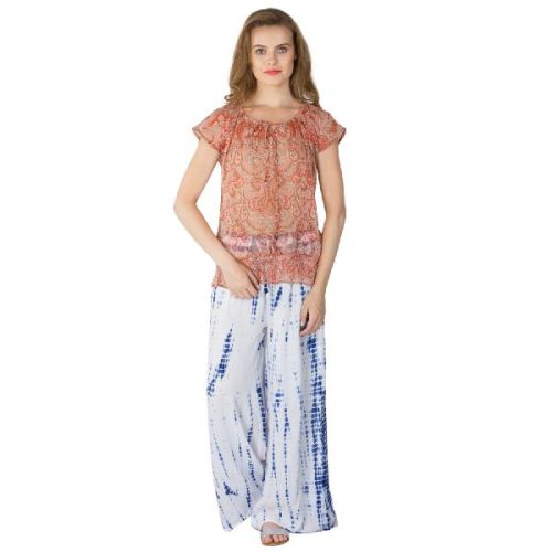 Printed Poly Chiffon Tops