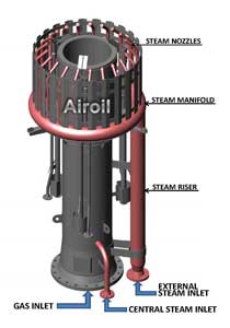 STEAM ASSISTED FLARES