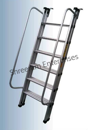 Aluminium Straight Ladder With Side Railing