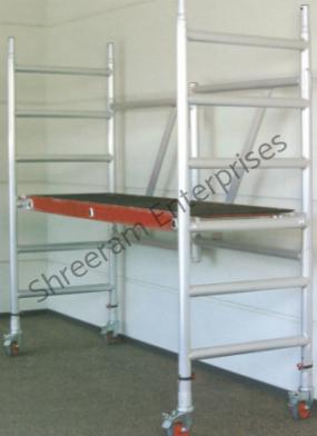 Folding Scaffold Of Aluminium Alloy With Extension Assembly
