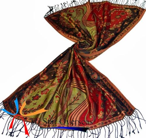 Indian Silk Scarf, Size : 70X190 Cms