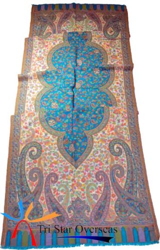 Wool Kani Stole, Size : 70X180 Cms