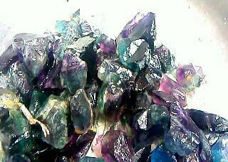 Multi Fluorite Rough Stone