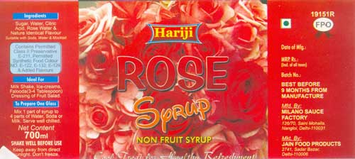 Rose Syrup