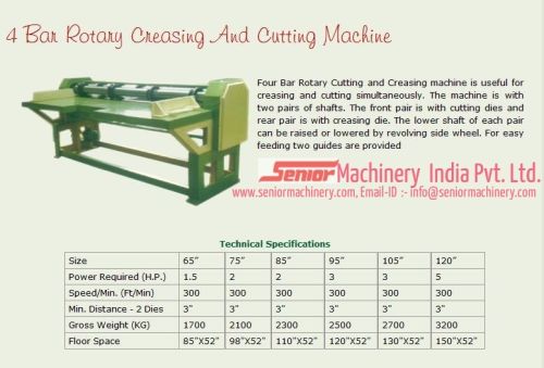 4 Bar Rotary Creasing & Cutting Machine