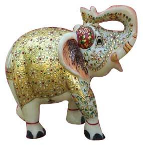 Ceramic Elephant Statue