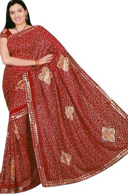 Ladies Saree (Printed & Embroidered)