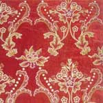 Crewel Embroidered Fabric, Technics : Woven