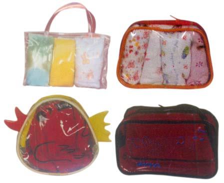 PVC Pouch, Pattern : Plain