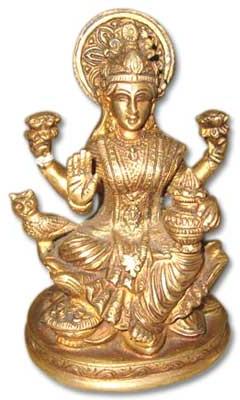 Lakshmi Brass Statue