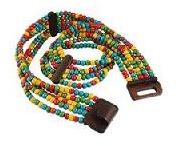 Leather Ladies Beaded Belts Casual, Party