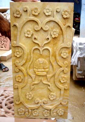 Sandstone Stone Jali -05, For Home, Office, Feature : Attractive Design, Dust Resistance, Good Quality