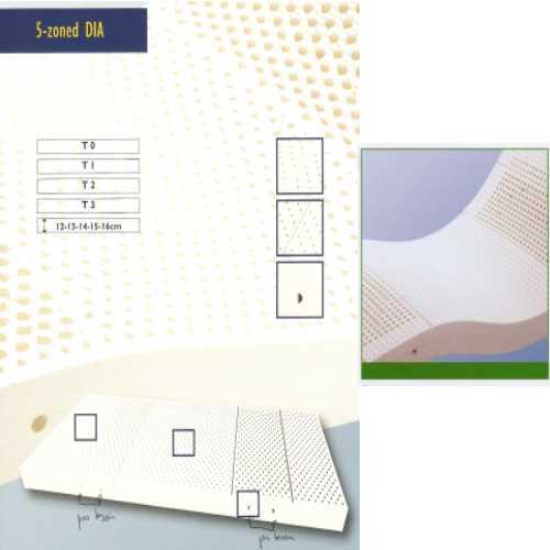 5 Zone Latex Foam Mattress