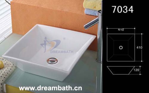 Vitreous china Bathroom Sink DB7034, Packaging Type : White