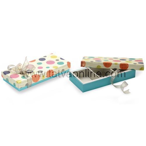 Tatva Foldable Dry Fruit Boxes, Color : Beige / Turquoise