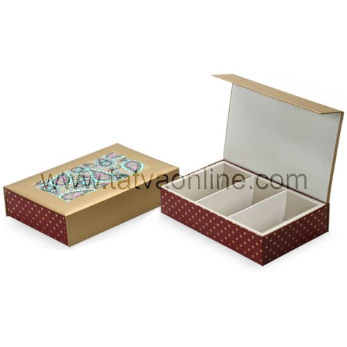 9 Small Gift Packaging Boxes, Color : Antique Gold