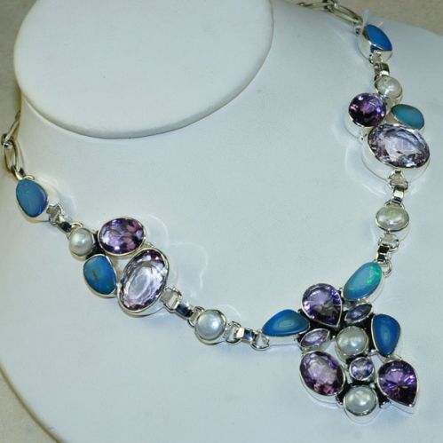 SSIN-015 Sterling Silver Necklace, Packaging Type : Fabric Bag