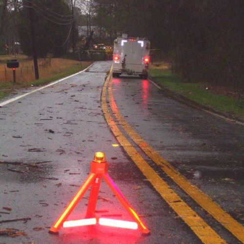 Triflector 1000f Red Reflective Material W/amber Lens (flashing Model)