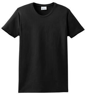 Cotton Black Plain T-shirt